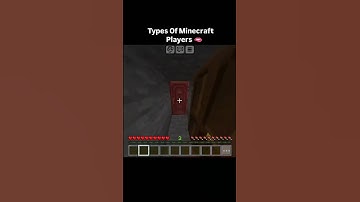 Types of Minecraft players (badrock edition) 🤯 #minecraft #shortsfeed #trending