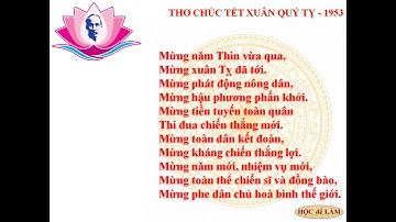 Thơ Chúc Tết Xuân Quý Tỵ - Năm 1953 của Bác Hồ