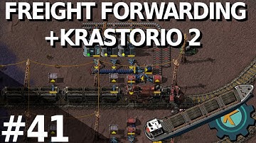 Factorio Freight Forwarding K2 20x #41 — REAL TRAINS!🚄🚄