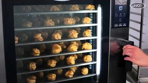 UNOX BAKERTOP Oven -How to bake a full load of choux pastry