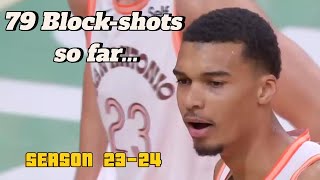 Victor Wembanyama's Defensive Masterclass! 79 Blockshots in 26 Games | Spurs 202324 Highlights