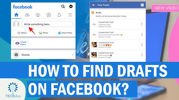 How to find drafts on facebook 2025 [New Method]