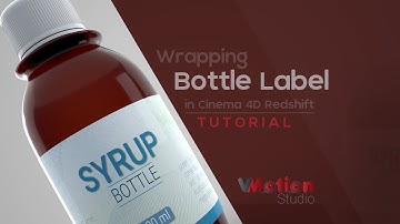 How to Wrapping a Bottle Label in Cinema 4D Redshift