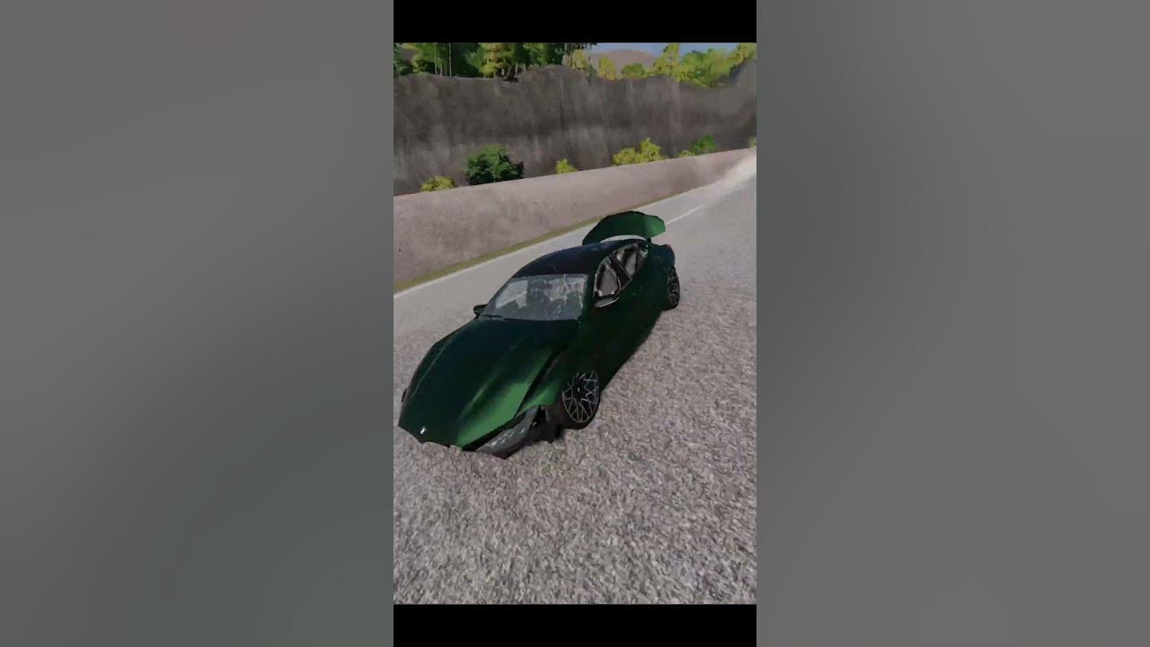 Descent without brakes in BeamNG Drive - YouTube