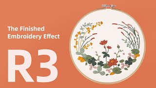 R3 - CYANFOUR 5 Pack Floral Embroidery Kit