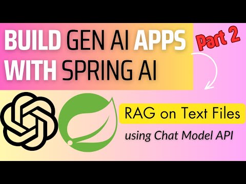 12. Spring AI : RAG on Text Files [ Part 2] ? thumbnail