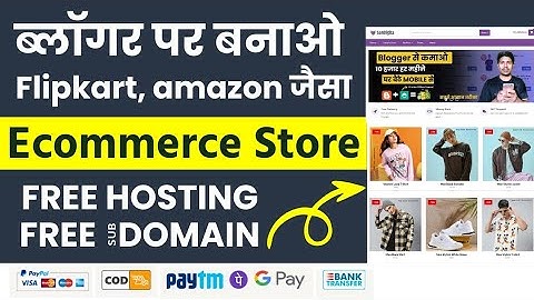 How To Make FREE E-commerce Website On Blogger With Payment Gateway 2024