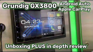 Grundig GX-3800 unboxing PLUS Review CarPlay Android Auto Stinger Electronics by @carstereochick