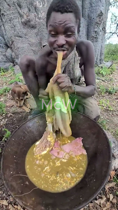 WILD HADZEBE Bush FEAST Adventure! #africantribe #suku