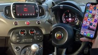 How to Play Music from a mobile through the bluetooth system in a 2019 Fiat 500
