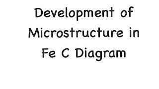 Development of Pearlite Microstructure