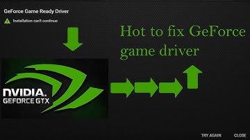 How to fix Nvidia GeForce Game Ready Driver - Installation can