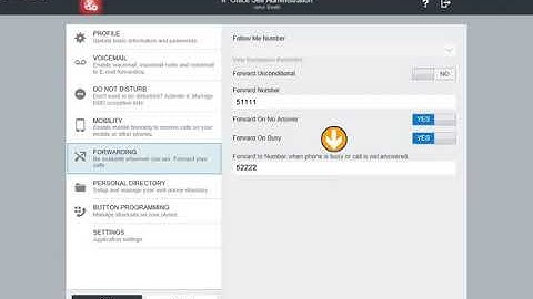 Avaya IP Office Self Admin - Forwarding