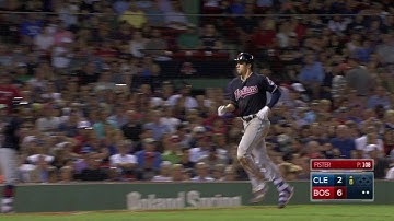 CLE@BOS: Zimmer hammers a two-run homer to right
