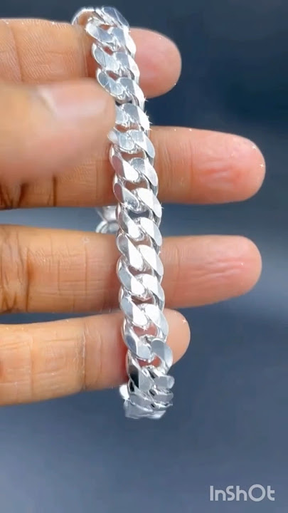 silver bracelet for mens with price and weight #Silver Bracelet for men #New design #Silver bracelet