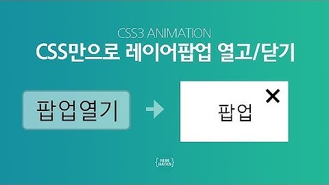 레이어 팝업 열고/닫기 만들기 - Only CSS3, CSS3 Target