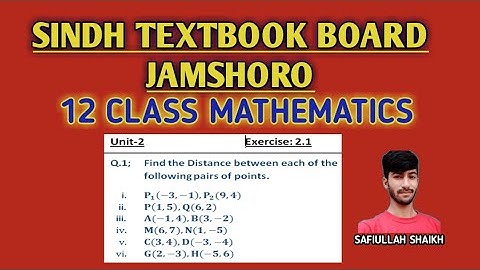 Chapter 2 Exercise 2.1 Q:1 (vi) | Karachi Board Class 12 Mathematics XII Sindh Board
