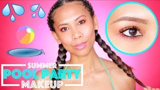 Summer Pool Party Makeup Tutorial + Giveaway | CRUELTYFREE | AirahMorenaTV