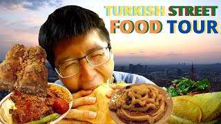 TURKISH STREET FOOD TOUR - SPICY š¶ CHICKEN DURUM + FISH SANDWICH + WAFFLE TOWER š§ in Ankara, Turkey!