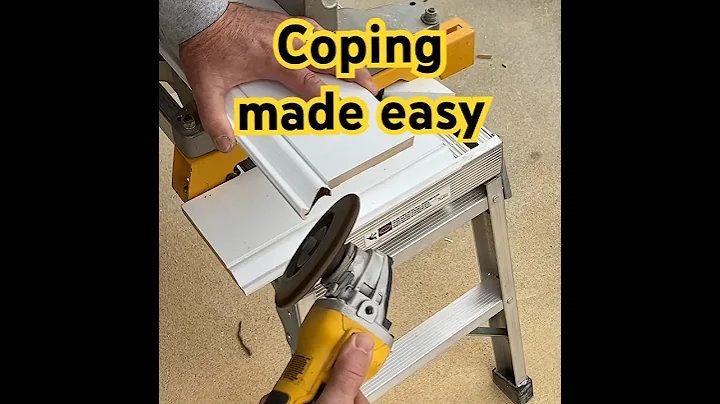 Quick tip on coping baseboard #DIY #Trim