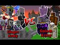 Can the illagers army defend the castle from the golem army  minecraft mob battle