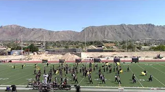 EL DORADO HIGH SCHOOL PRE T-BIRD MARCHING BAND PERFORMANCE COLOR GUARD