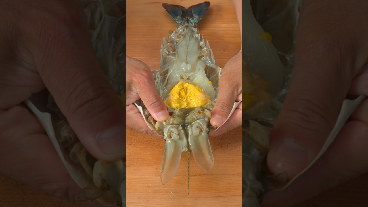 กุ้งแม่น้ำยักษ์อบชีสส 🦐 #cooking #shorts @thumbntk