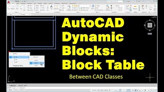 AutoCAD Dynamic Blocks Tutorial: Block Table