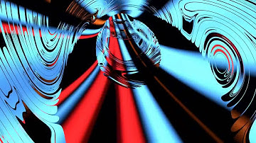 Abstract wormhole tunnel animation