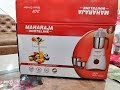 Maharaja Whiteline Joy Happiness 550-Watt Mixer Grinder (Red/White)