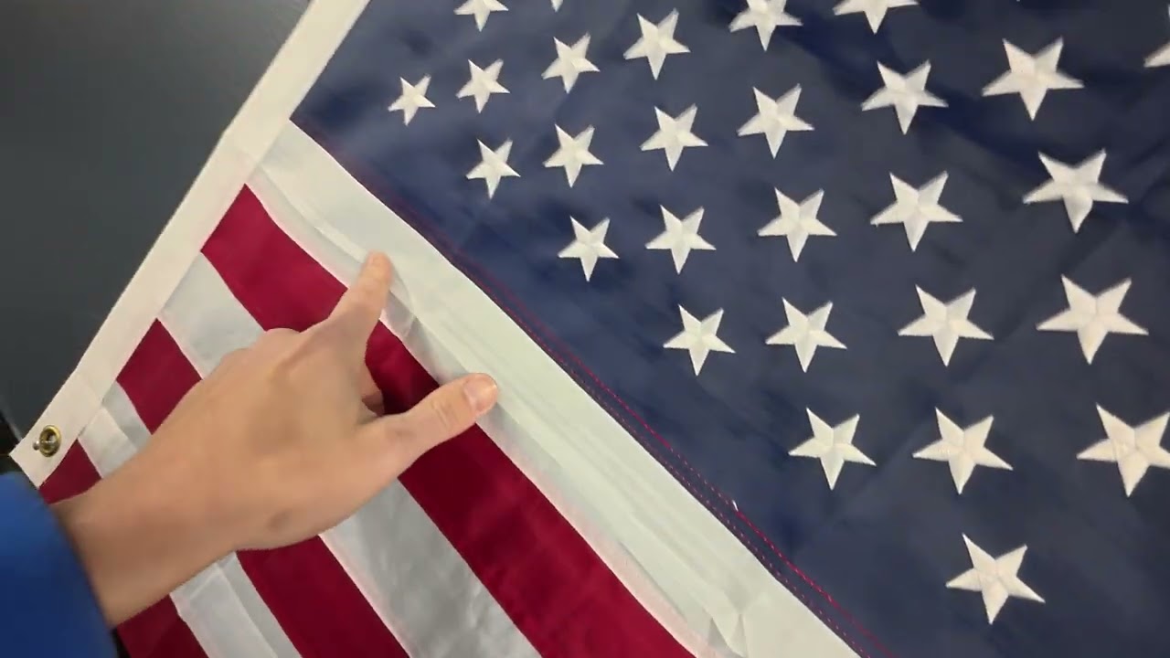 2.5×4 American Flag for Outside, Anti-Tear in Strong Winds US Flag, Durable Polyester American Flags