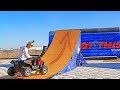 Jumping Toy Cars over mega ramp (Home Made)