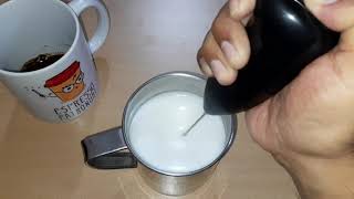صانع رغوة الحليب الصغير | خلاط يدوي صغير يعمل بالبطارية | مضرب قهوة مفيد للسفر