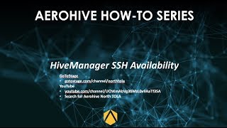 HiveManager SSH Availability