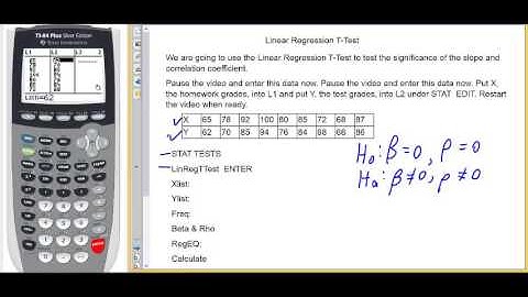 Linear Regression T Test