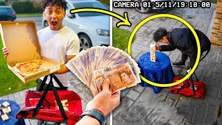 WORLD'S MOST GENIUS PIZZA GUY CAUGHT ON CCTV (So We Tipped Him $1000)