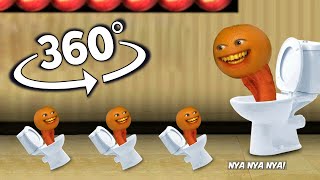 ANNOYING ORANGE TOILET FINDING CHALLANGE #2 | 360 annoying orange