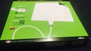 Mohu Leaf 50 Amplified Indoor HDTV Antenna – Made in USA with Premium Cables, Premium Connectors and Premium Materials Mohu Leaf 50 Amplified Antenna Unboxing
