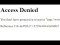 Solved: Access Denied - You don't have permission to ...