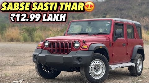 2025 Updated Mahindra Thar Roxx MX1 Petrol | New Features & Price | Thar Roxx Base Model Full Review