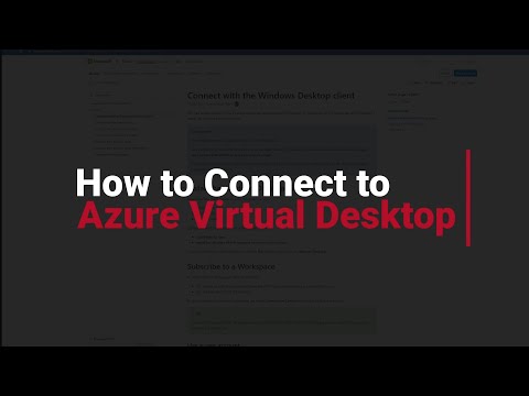 Video: Hvordan kobler jeg til Windows virtuelt skrivebord?