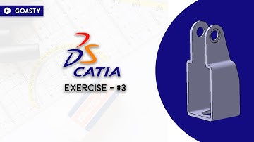 CATIA V5 3D PART MODELING EXERCISE 3 | BEGINNER EXERCISES