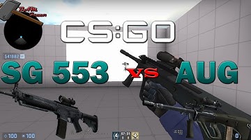 CSGO:  SG 553 VS AUG Spray Patterns, Scoped and Hip fire