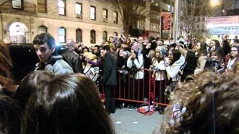 Beau Bridges & Michael Urie leaving the Al Hirschf...