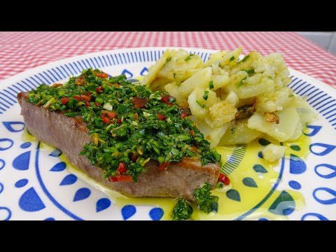 Receta Tan rico que lo cocino siempre/Atún/salsa espectacular/riquísimas papas ajo(A mi manera)