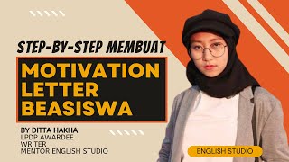 POIN PENTING MEMBUAT MOTIVATION LETTER BEASISWA - ENGLISH STUDIO kampunginggris beasiswa lpdp