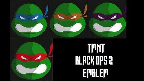 Call of Duty Black Ops 2 : Teenage Mutant Ninja Turtles TMNT Emblem Tutorial