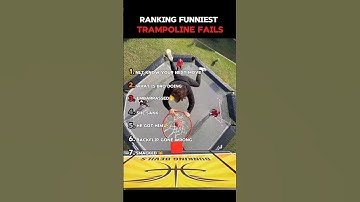 Ranking funniest trampoline fails #shorts #trending