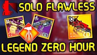 Solo Flawless LEGEND 'Zero Hour' Exotic mission (Day1 - Solar Titan) | Destiny 2