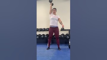 Single arm DB hang clean & jerk